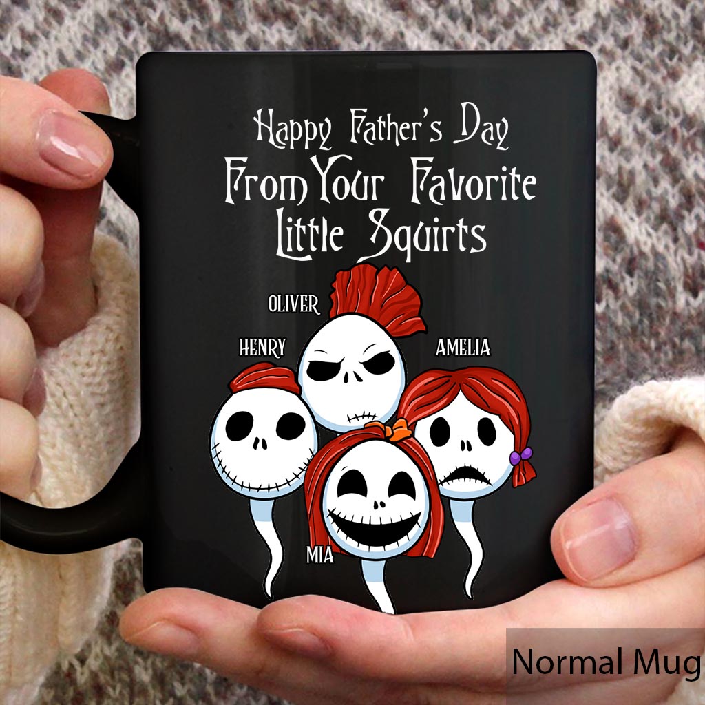 Personalized Halloween Mug Gift for Dad from Kids | Custom Name