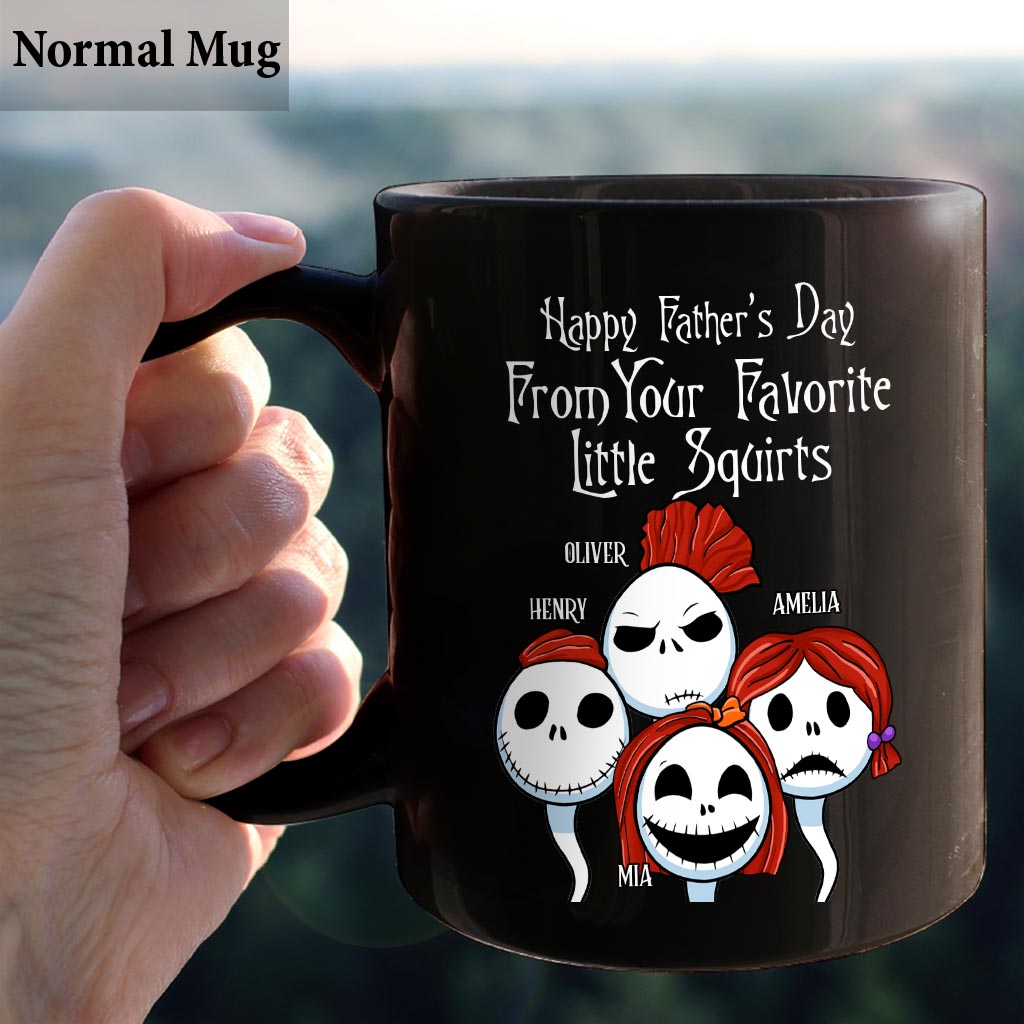 Personalized Halloween Mug Gift for Dad from Kids | Custom Name