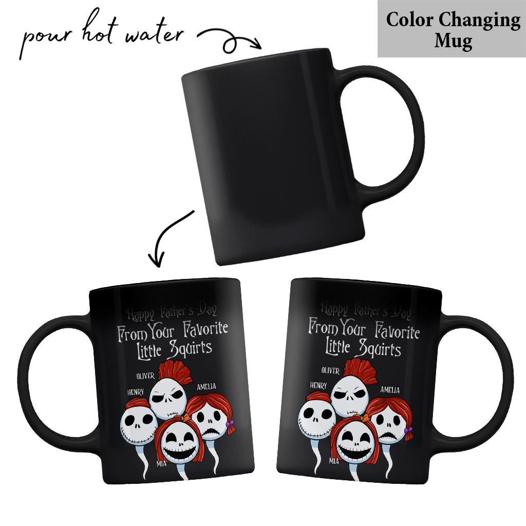 Personalized Halloween Mug Gift for Dad from Kids | Custom Name