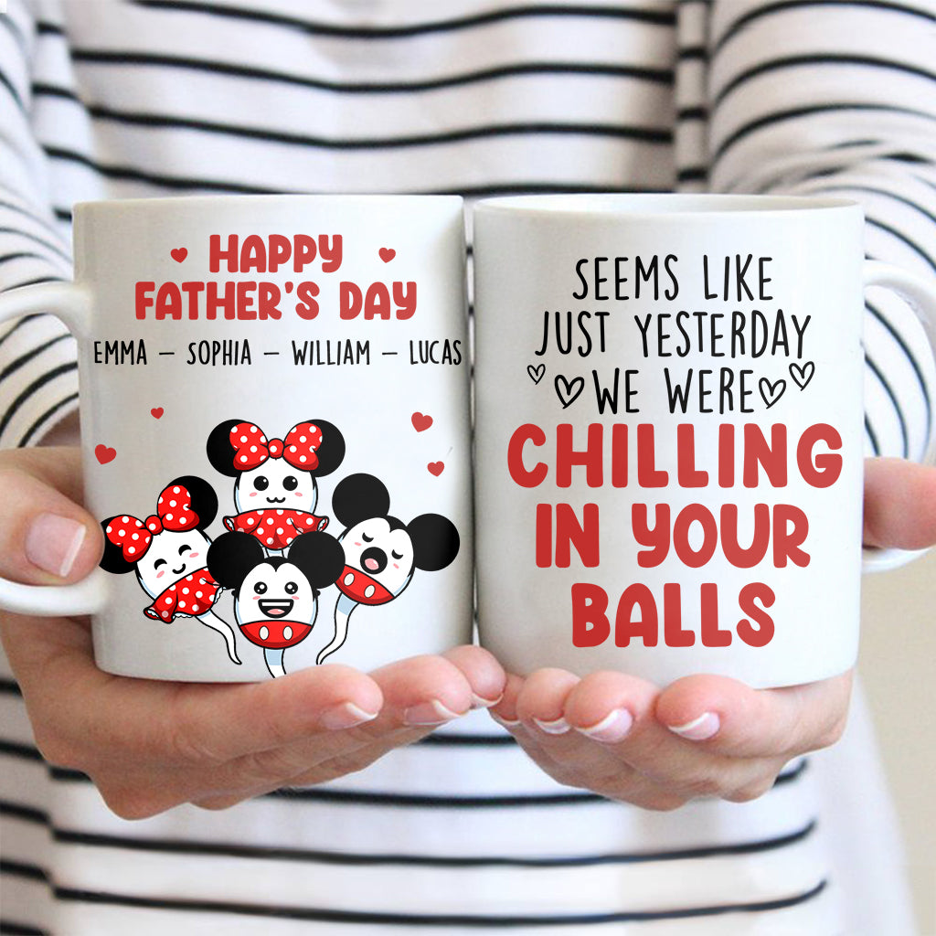 Personalized Father's Day Mouse Mug Custom Name Gift