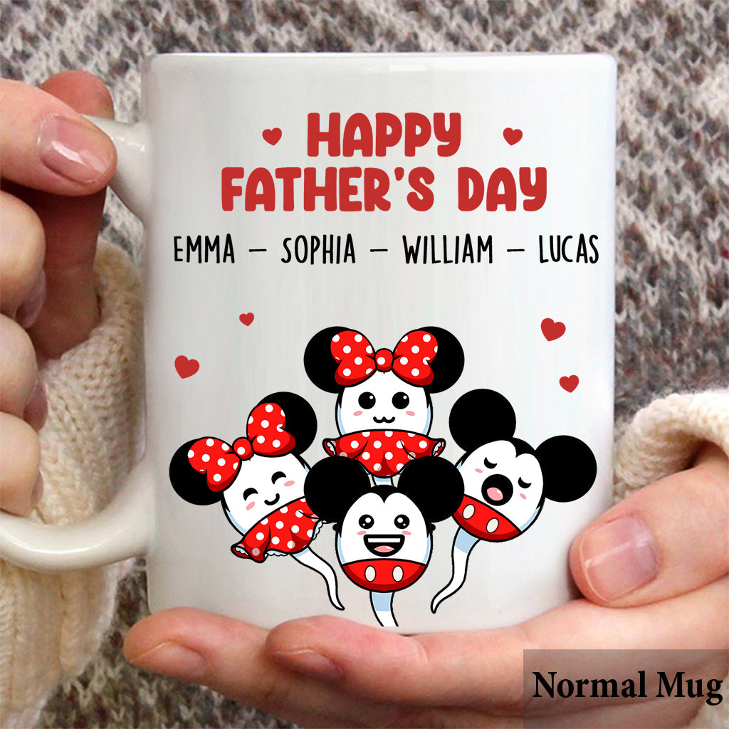 Personalized Father's Day Mouse Mug Custom Name Gift