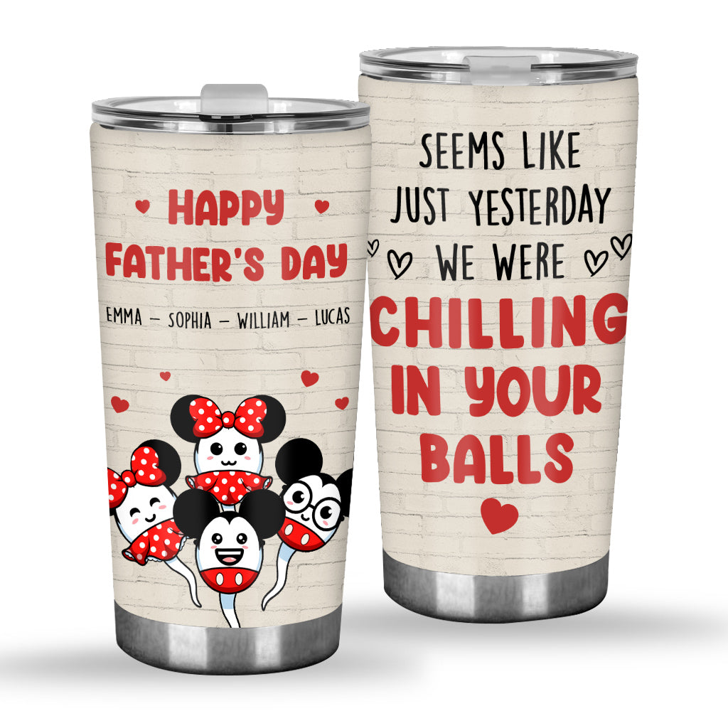 Personalized Father's Day Mouse Tumbler Custom Name Gift