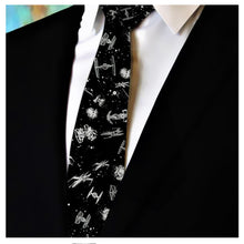 Load image into Gallery viewer, Personalized Necktie Best Dad in the Galaxy Gift for Dad
