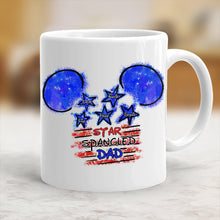Load image into Gallery viewer, Personalized Star Spangled Mug Custom Name Gift for Dad
