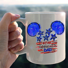 Load image into Gallery viewer, Personalized Star Spangled Mug Custom Name Gift for Dad

