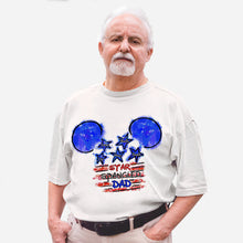 Load image into Gallery viewer, Personalized Star Spangled Dad T-Shirt &amp; Hoodie Gift for Father's Day
