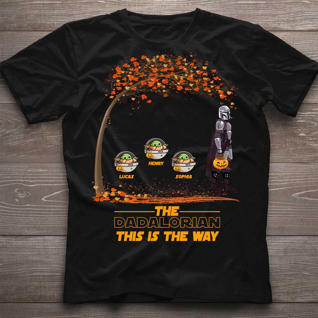 Personalized Halloween T-shirt & Hoodie The DADALORIAN Gift for Kids