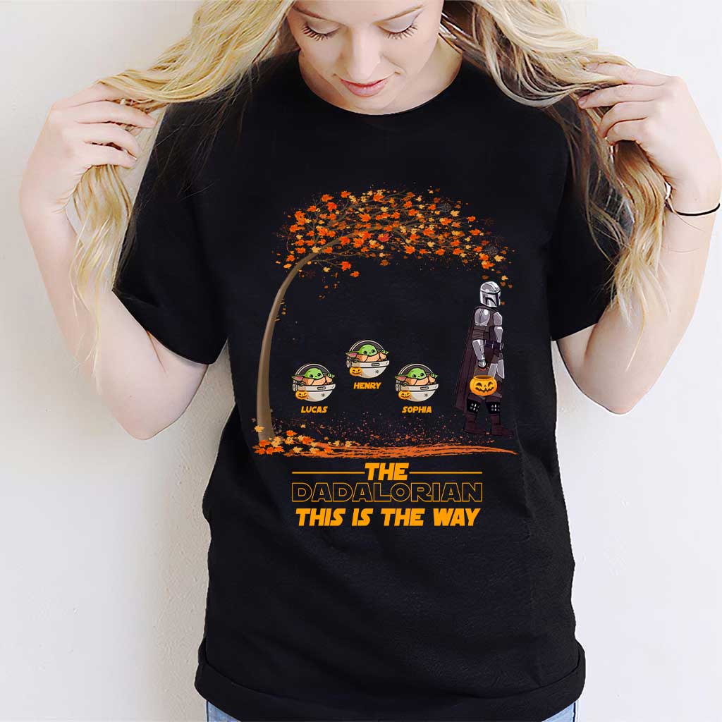 Personalized Halloween T-shirt & Hoodie The DADALORIAN Gift for Kids