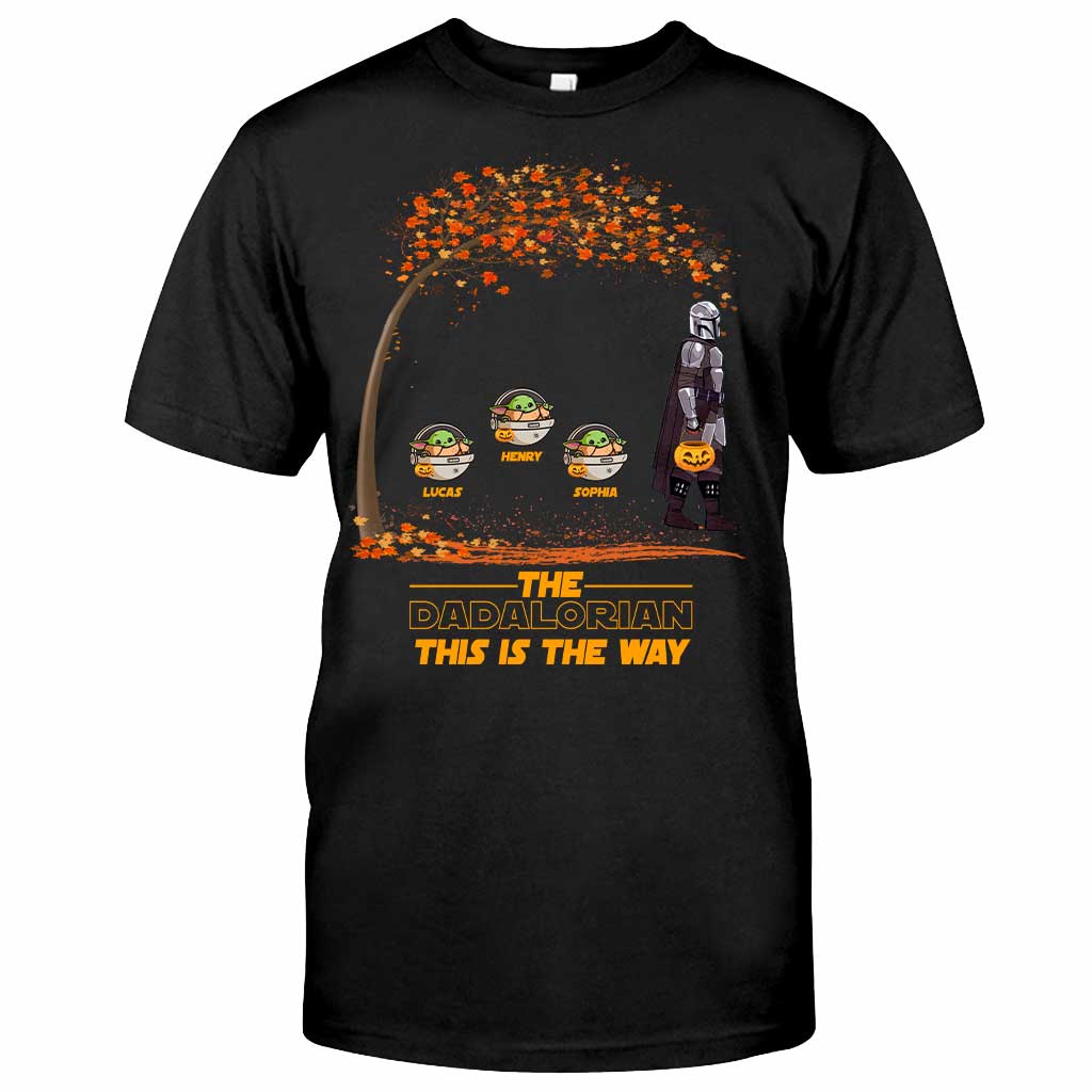 Personalized Halloween T-shirt & Hoodie The DADALORIAN Gift for Kids