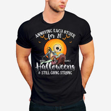 Load image into Gallery viewer, Personalized Halloween T-shirt &amp; Hoodie Custom Names Gift

