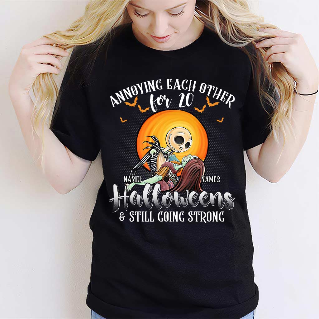 Personalized Halloween T-shirt & Hoodie Custom Names Gift