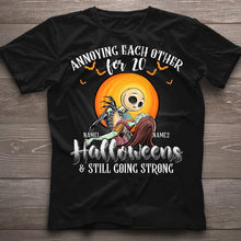 Load image into Gallery viewer, Personalized Halloween T-shirt &amp; Hoodie Custom Names Gift

