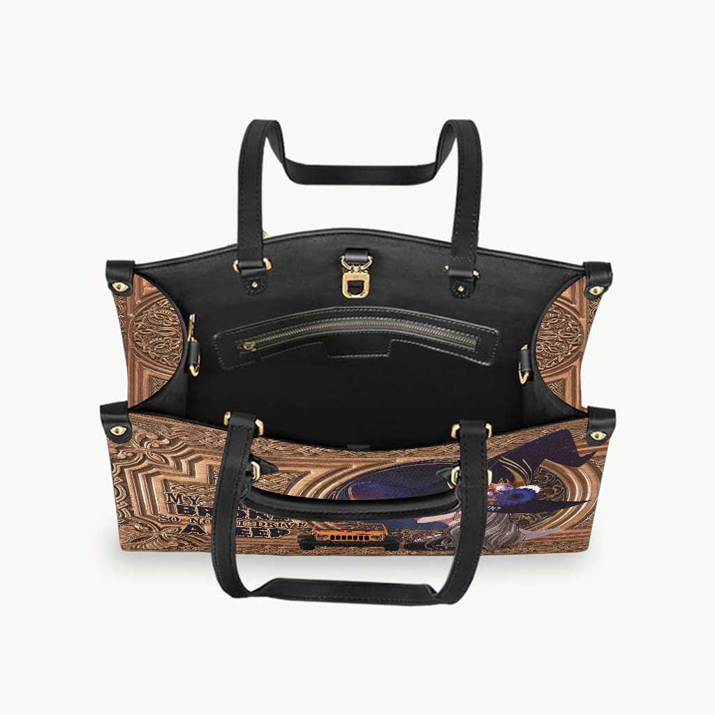 Personalized Halloween Leather Handbag Custom Name Gift