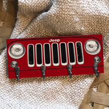 Load image into Gallery viewer, Personalized Jeep Car Key Rack Custom Name Gift for Him
