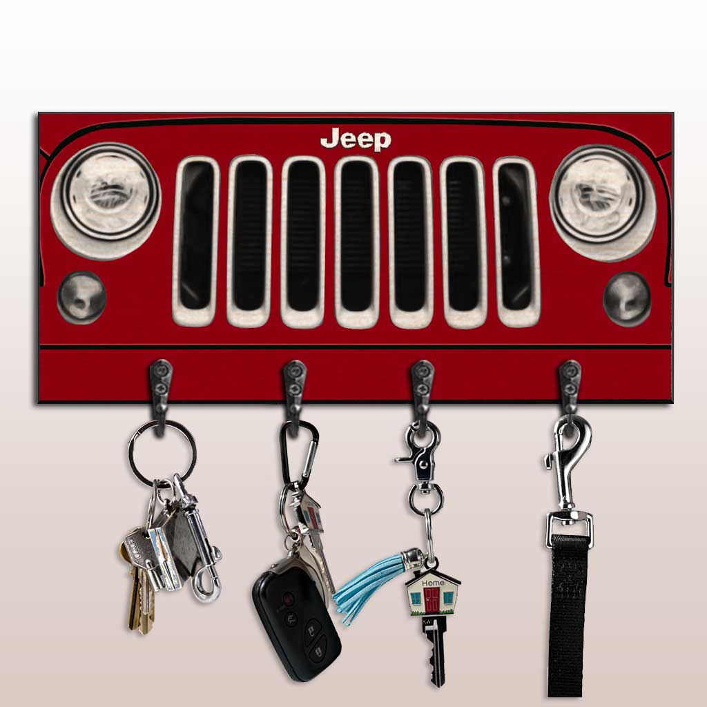 Personalized Jeep Car Key Rack Custom Name Gift for Him