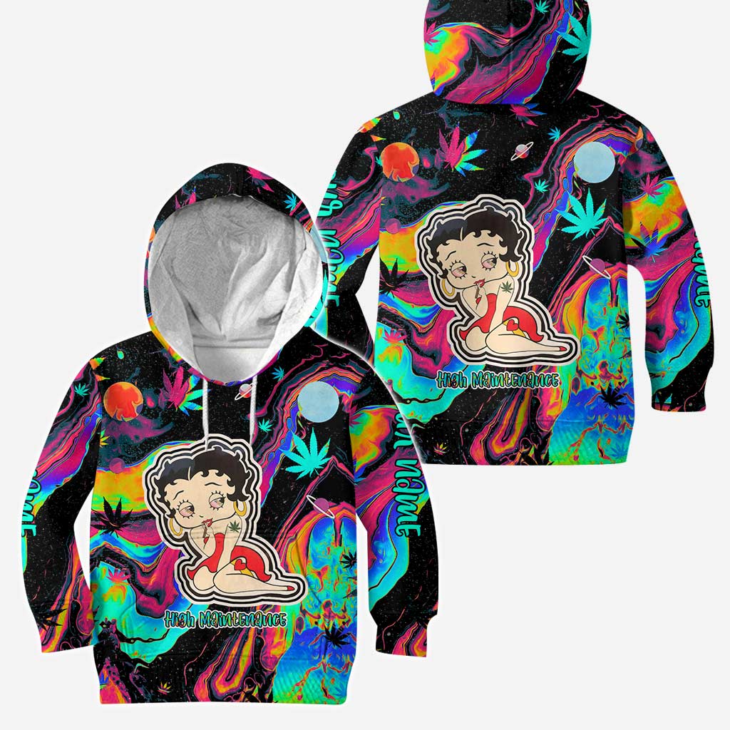 Personalized High Maintenance Weed Hoodie & Leggings Set