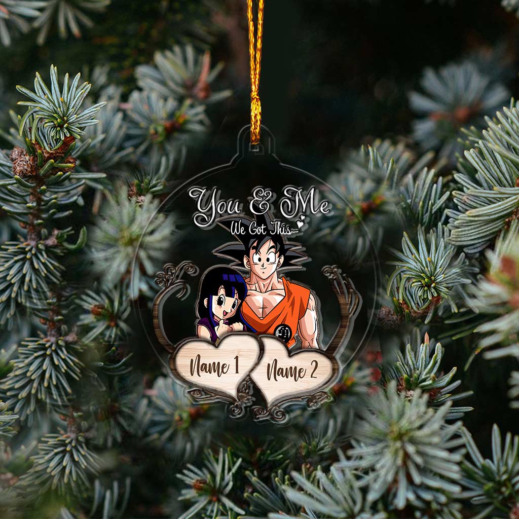 Personalized Christmas Layers Mix Ornament Custom Name Gift
