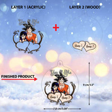 Load image into Gallery viewer, Personalized Christmas Layers Mix Ornament Custom Name Gift
