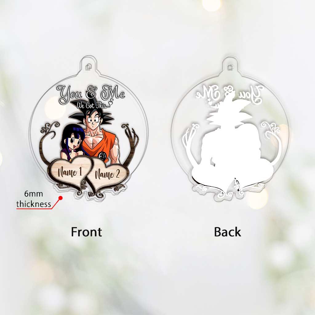 Personalized Christmas Layers Mix Ornament Custom Name Gift