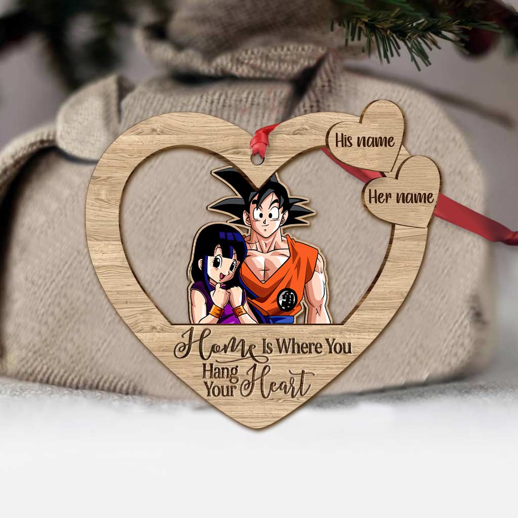 Personalized Christmas Ornament Custom Name Gift for Couple