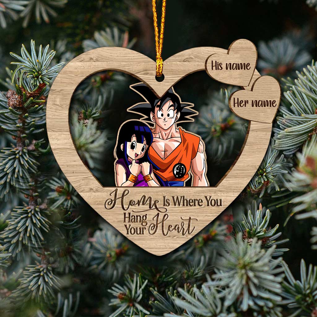 Personalized Christmas Ornament Custom Name Gift for Couple