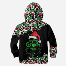 Load image into Gallery viewer, Personalized Grinch Face Hoodie and Leggings Set for Christmas
