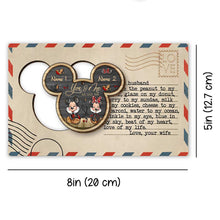 Load image into Gallery viewer, Personalized Christmas Wooden Pop Out Ornament for Couples

