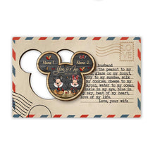 Load image into Gallery viewer, Personalized Christmas Wooden Pop Out Ornament for Couples
