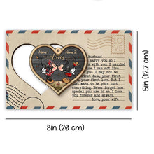 Load image into Gallery viewer, Personalized Christmas Mouse Ears Couples Ornament Custom Name Gift
