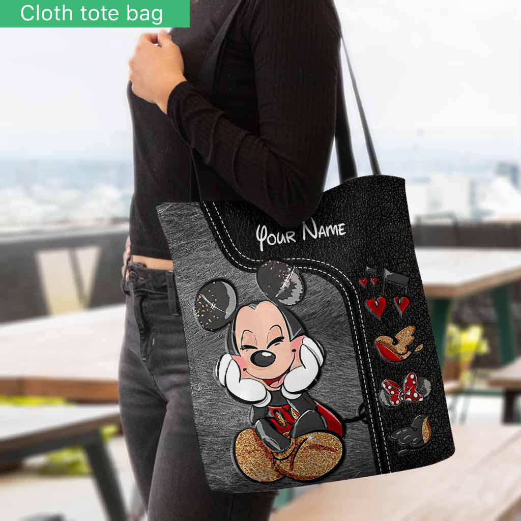 Personalized Mouse Ears Tote Bag Custom Name Gift for Mom