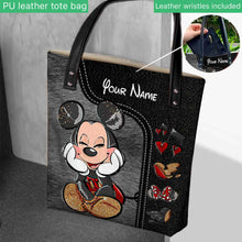 Load image into Gallery viewer, Personalized Mouse Ears Tote Bag Custom Name Gift for Mom

