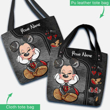 Load image into Gallery viewer, Personalized Mouse Ears Tote Bag Custom Name Gift for Mom
