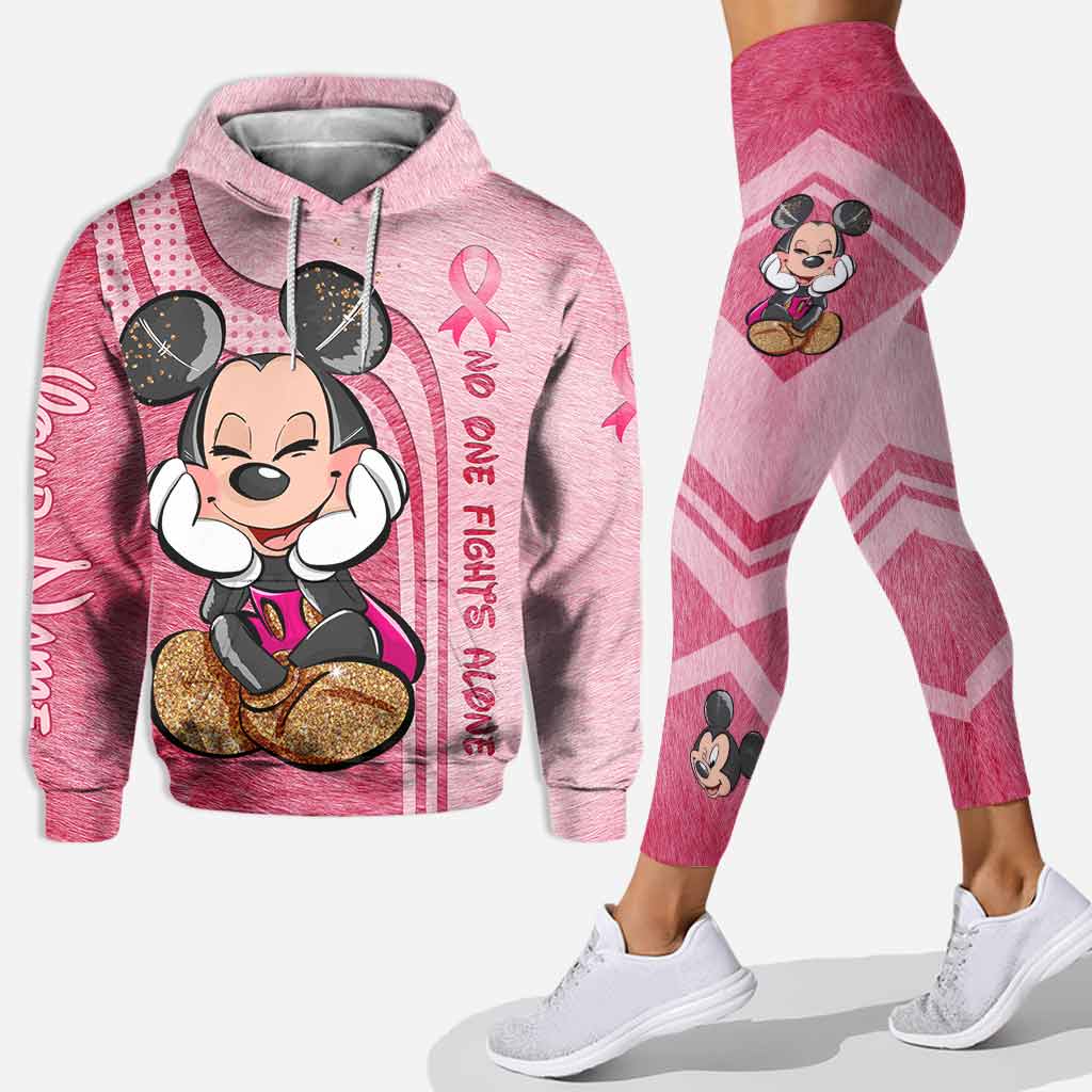 Personalized Breast Cancer Awareness Hoodie & Leggings Gift for Mom