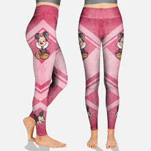 Load image into Gallery viewer, Personalized Breast Cancer Awareness Hoodie &amp; Leggings Gift for Mom
