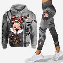 Load image into Gallery viewer, Personalized Mickey Mouse Ears Hoodie &amp; Leggings Set for Kids
