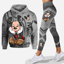 Load image into Gallery viewer, Personalized Mickey Mouse Ears Hoodie &amp; Leggings Set for Kids
