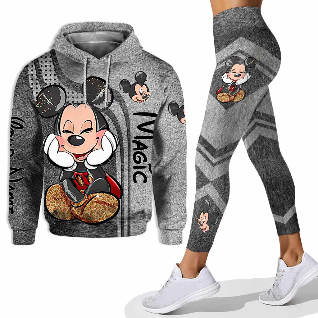 Personalized Mickey Mouse Ears Hoodie & Leggings Set for Kids