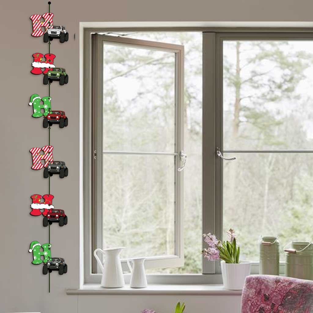 Personalized Christmas Car Garland - 6 Pieces for Holiday Decor
