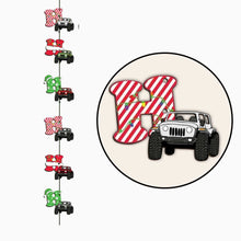 Load image into Gallery viewer, Personalized Christmas Car Garland - 6 Pieces for Holiday Decor
