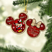 Load image into Gallery viewer, Personalized Mickey Mouse Ears Christmas Ornament Custom Names Gift
