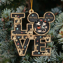 Load image into Gallery viewer, Personalized Mickey Mouse Ears Christmas Ornament Gift for Couple
