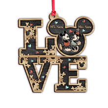Load image into Gallery viewer, Personalized Mickey Mouse Ears Christmas Ornament Gift for Couple
