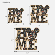 Load image into Gallery viewer, Personalized Couple Home Sign with Mickey Mouse Design
