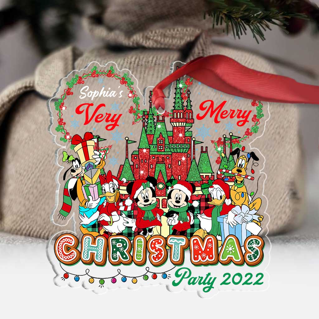 Personalized Transparent Acrylic Christmas Ornament Custom Name Gift