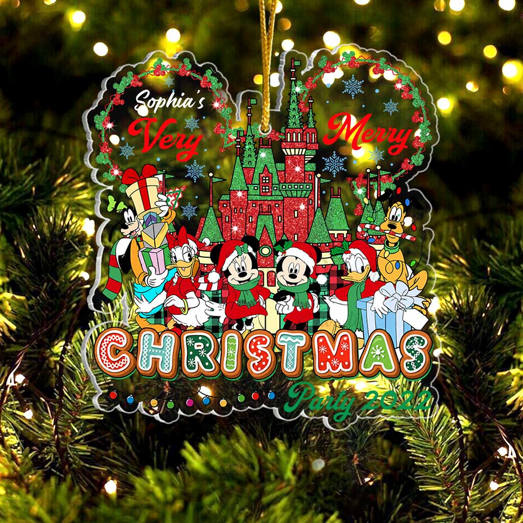 Personalized Transparent Acrylic Christmas Ornament Custom Name Gift