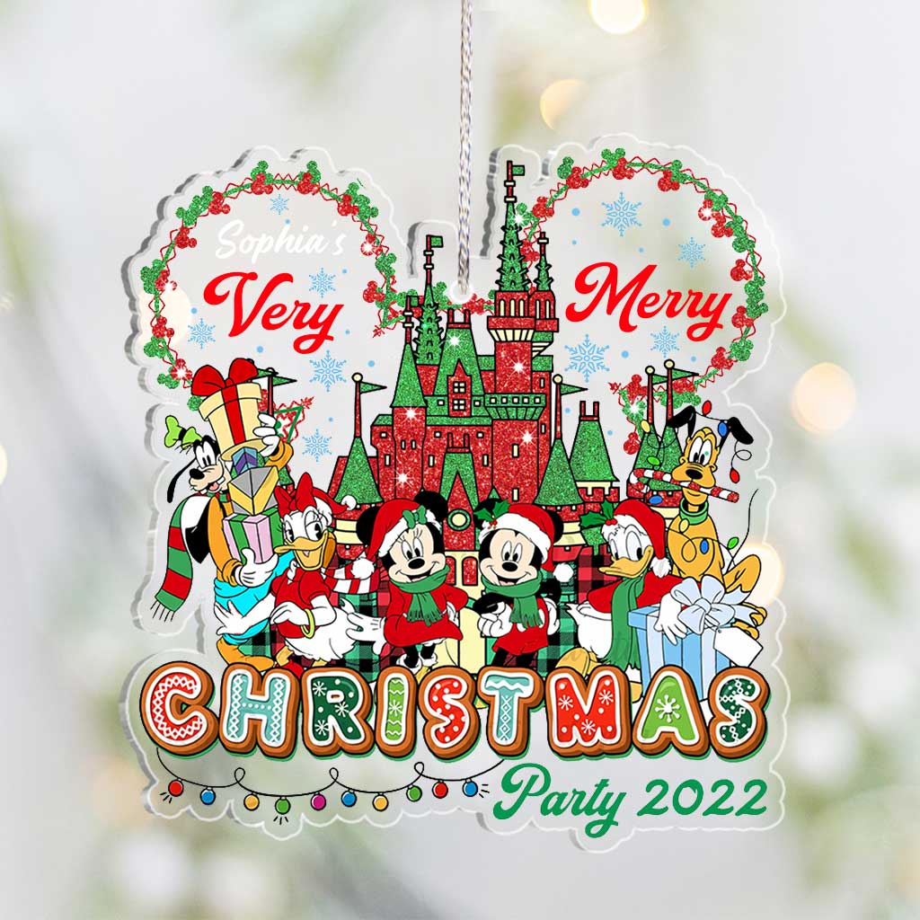 Personalized Transparent Acrylic Christmas Ornament Custom Name Gift