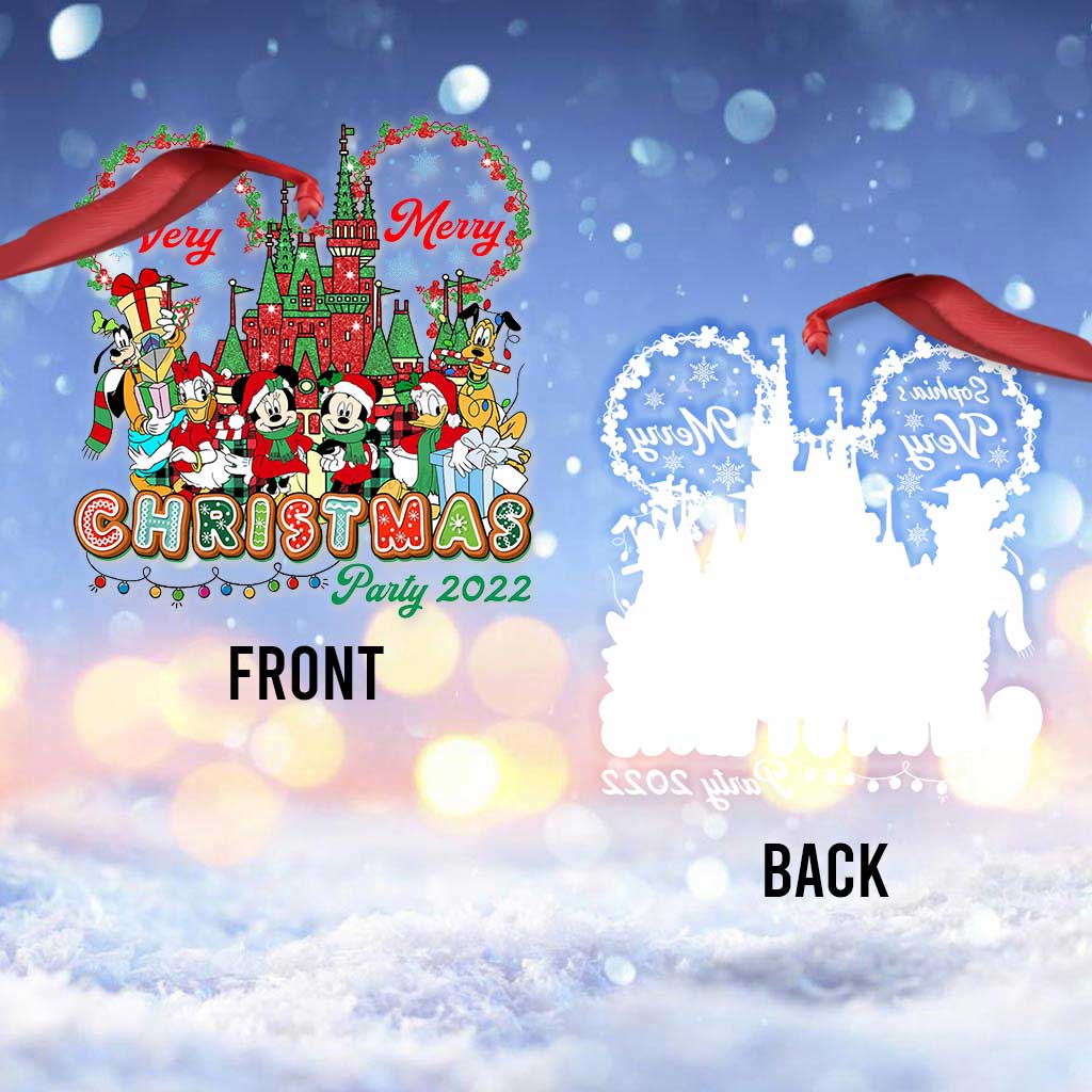Personalized Transparent Acrylic Christmas Ornament Custom Name Gift