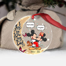 Load image into Gallery viewer, Personalized Mickey &amp; Minnie Mouse Acrylic Ornament Gift for Couples
