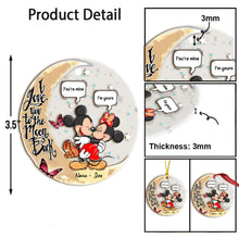 Load image into Gallery viewer, Personalized Mickey &amp; Minnie Mouse Acrylic Ornament Gift for Couples
