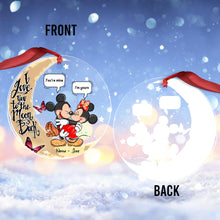 Load image into Gallery viewer, Personalized Mickey &amp; Minnie Mouse Acrylic Ornament Gift for Couples
